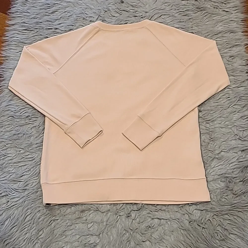 Eddie Bauer womens light pink lace cotton polyester long sleeve shirt - Picture 6 of 6